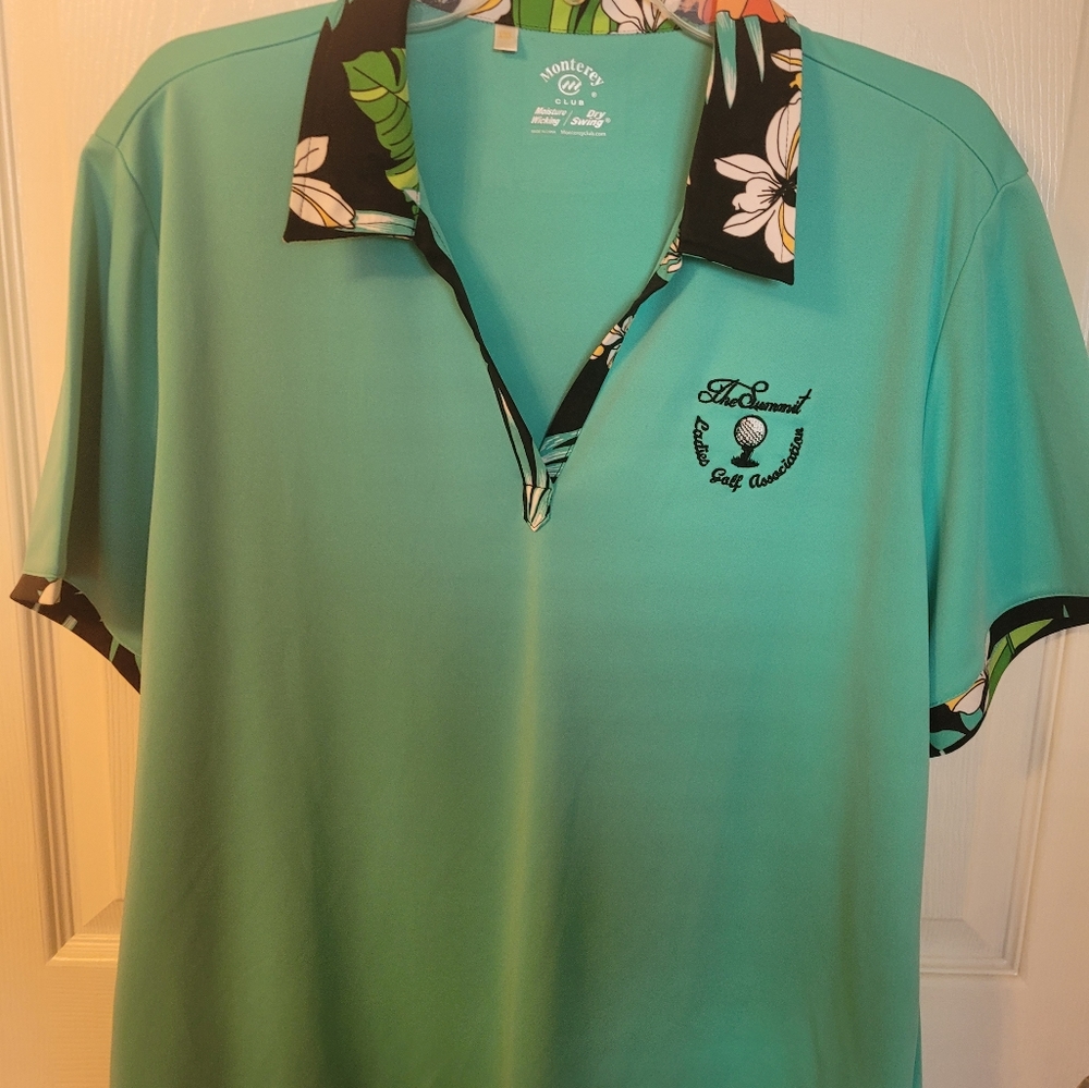 Women's XXL Pre-Owned Monterey Club Dry Swing Moisture Wicking Polo Golf Shirt